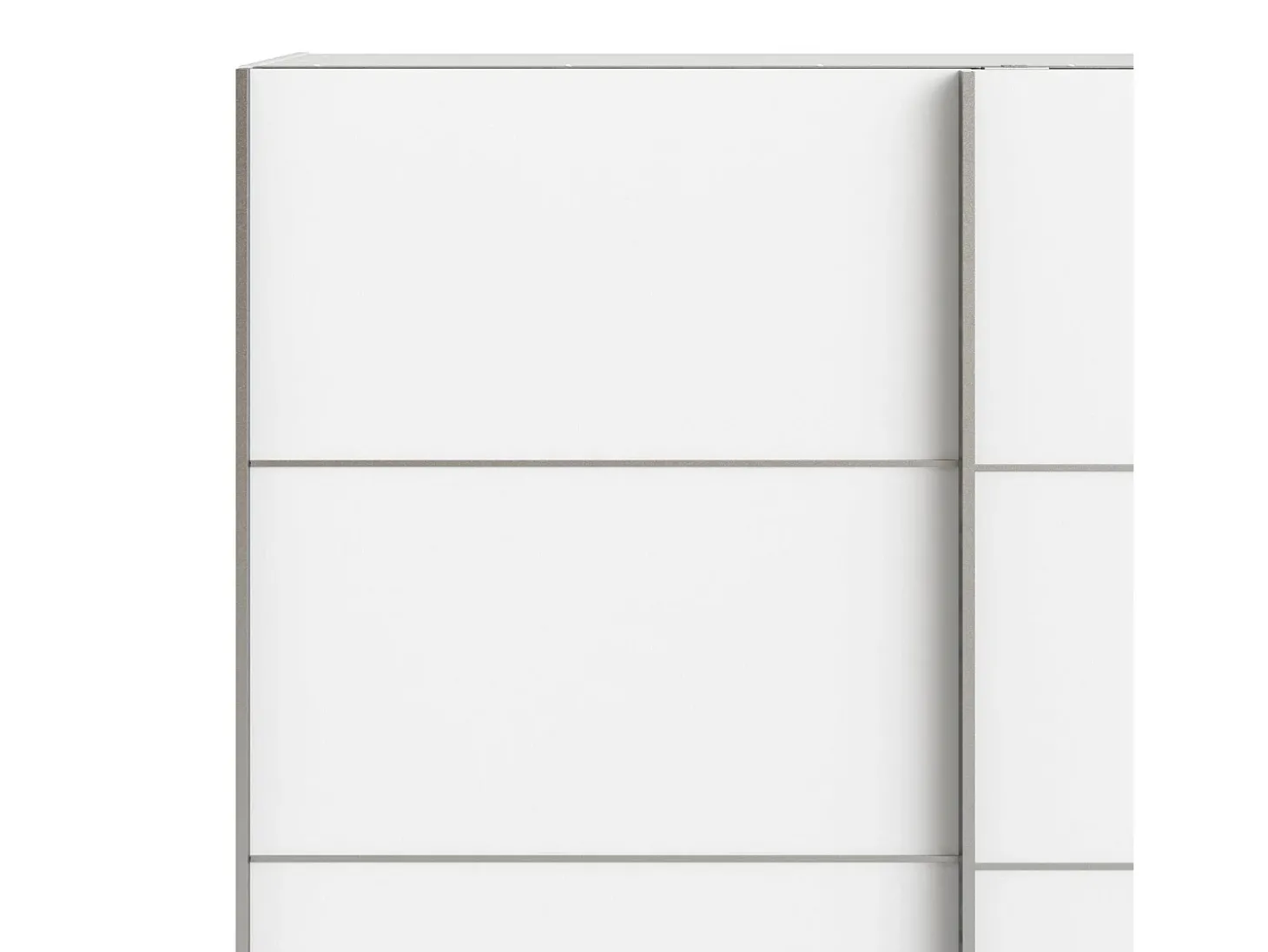 Armário Accadia de 2 portas, mobiliário de quarto, roupeiro, roupeiro, 182x64 h202 cm, branco