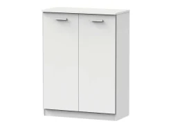 Armário Auxiliar Sapateira Multiuso Branco 101x74x37 cm