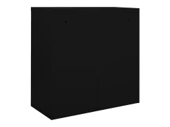 Armário com porta deslizante 90x40x90 cm aço preto