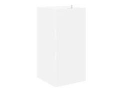 Armário de canto 33x33x67 cm derivados de madeira branco