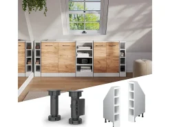 Armário de cozinha para sótão inclinado branco 15x46x81.8 r-line
