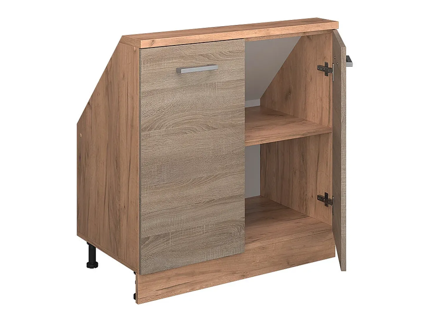 Armário de cozinha para sótão inclinado sonoma 80x46x81.6 r-line