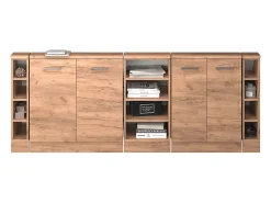 Armário de cozinha para sótão inclinado carvalho goldkraft 210x46x81.6 r-line