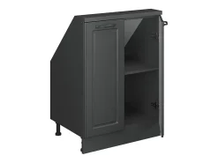 Armário de cozinha para sótão inclinado casa de campo antracite 60x46x81.6 r-line