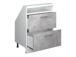 Armário de cozinha para sótão inclinado betão 60x46x81.6 r-line