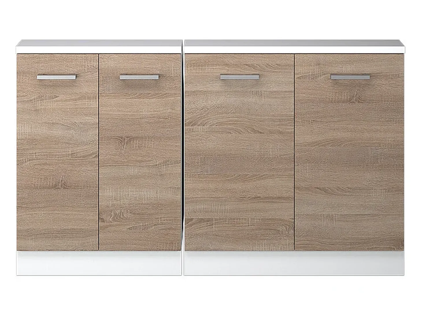 Armário de cozinha para sótão inclinado sonoma 140x46x81.6 r-line