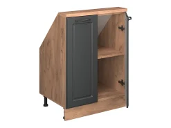 Armário de cozinha para sótão inclinado casa de campo antracite 60x46x81.6 r-line