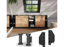 Armário de cozinha para sótão inclinado antracite 15x46x81.6 r-line