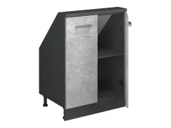 Armário de cozinha para sótão inclinado betão 60x46x81.6 r-line