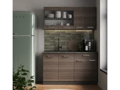 Armário de cozinha para sótão inclinado cinza nobre 60x46x81.6 r-line