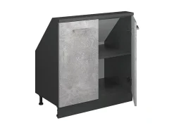 Armário de cozinha para sótão inclinado betão 80x46x81.6 r-line
