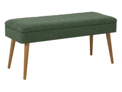 Armário de entrada Dgallett, Entrada de cabide, Composição para átrio, Consola de armazenamento multifunções, 50x38h135 cm, Carvalho e Verde
