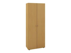 Armário de madeira VCM | 5 compartimentos | dimensões aprox. L. 70 x A. 178 x P. 40 cm | 2 portas giratórias | expansível | Gabinete - Vandol (Beech)