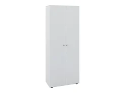Armário de madeira VCM | 5 compartimentos | dimensões aprox. L. 70 x A. 178 x P. 40 cm | 2 portas rotativas | expansível | Armário - Vandol (Branco)