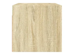 Armário de parede c/ portas vidro 68,5x37x35 cm carvalho sonoma