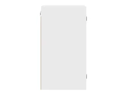 Armário de parede c/ portas de vidro 35x37x68,5 cm branco