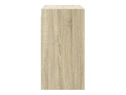 Armário de parede c/ portas vidro 68x37x68,5 cm carvalho sonoma