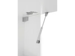 Armário de parede Luca, Armário multiuso, Armário de parede, 100% Fabricado na Itália, 180x30h40 cm, Branco brilhante