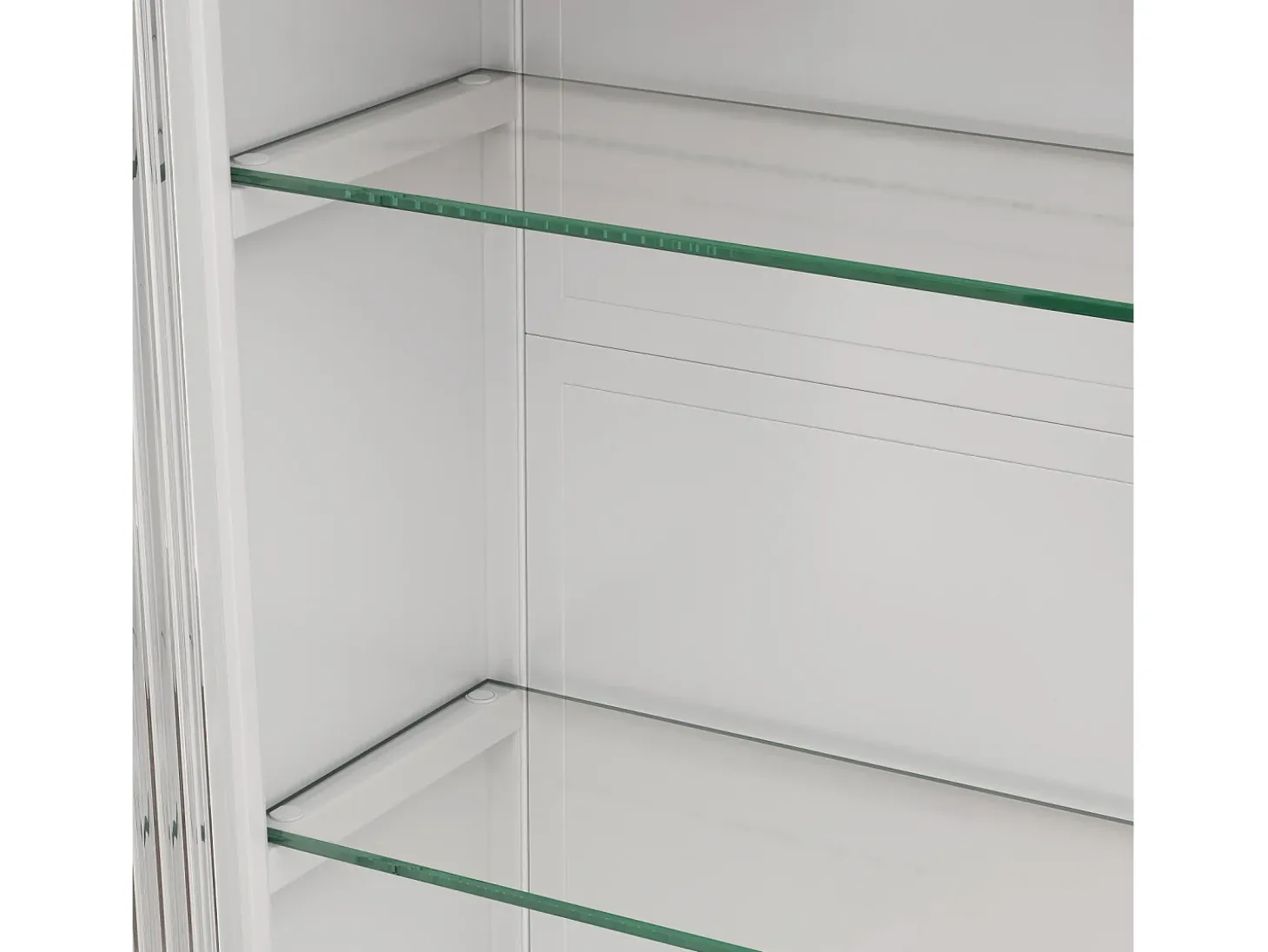 Armário de parede moderno com portas de vidro - para cozinha e banheiro - 90 × 20 × 70 cm, branco