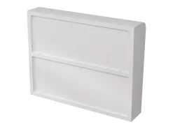Armário de parede moderno com portas de vidro - para cozinha e banheiro - 90 × 20 × 70 cm, branco