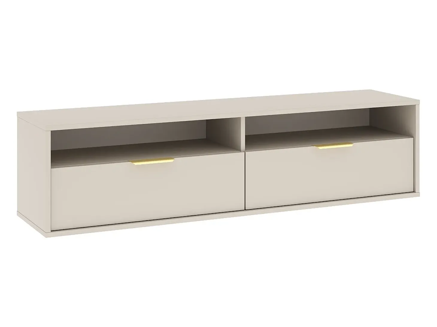 Armário de parede para TV pendurado Queen 140 cashmere