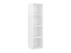 Armário de parede para TV derivados de madeira branco PT939570
