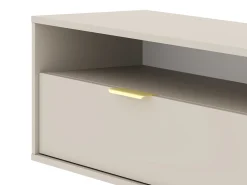 Armário de parede para TV pendurada Queen 75 cashmere