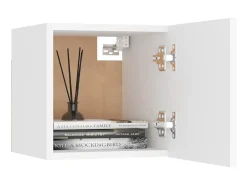 Armário de parede para TV 30,5x30x30 cm branco PT759790