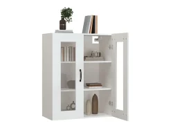 Armário de parede suspenso 69,5x34x90 cm branco