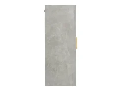 Armário de parede suspenso 69,5x34x90 cm cinzento cimento