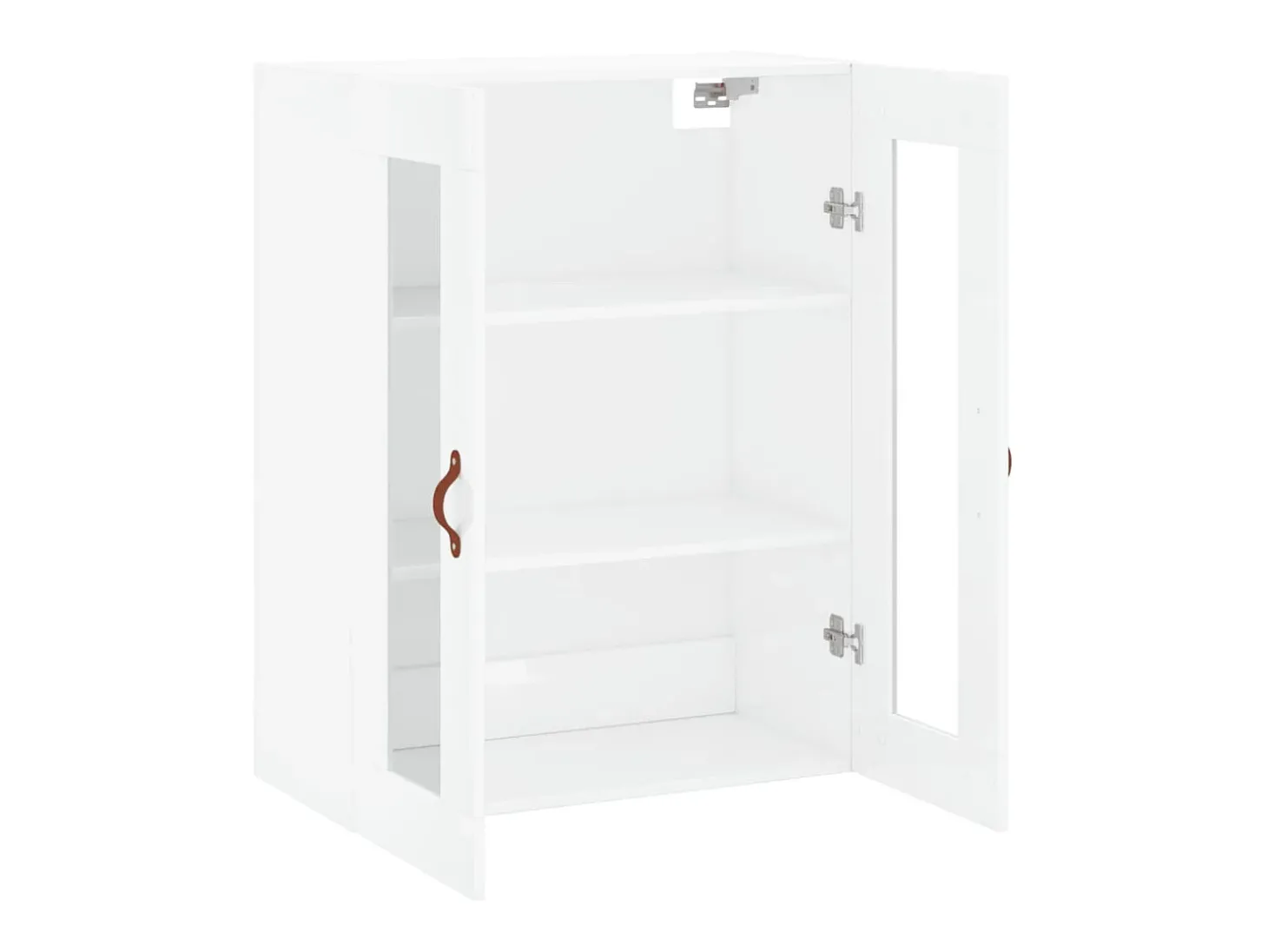 Armário de parede 69,5x34x90 cm branco brilhante