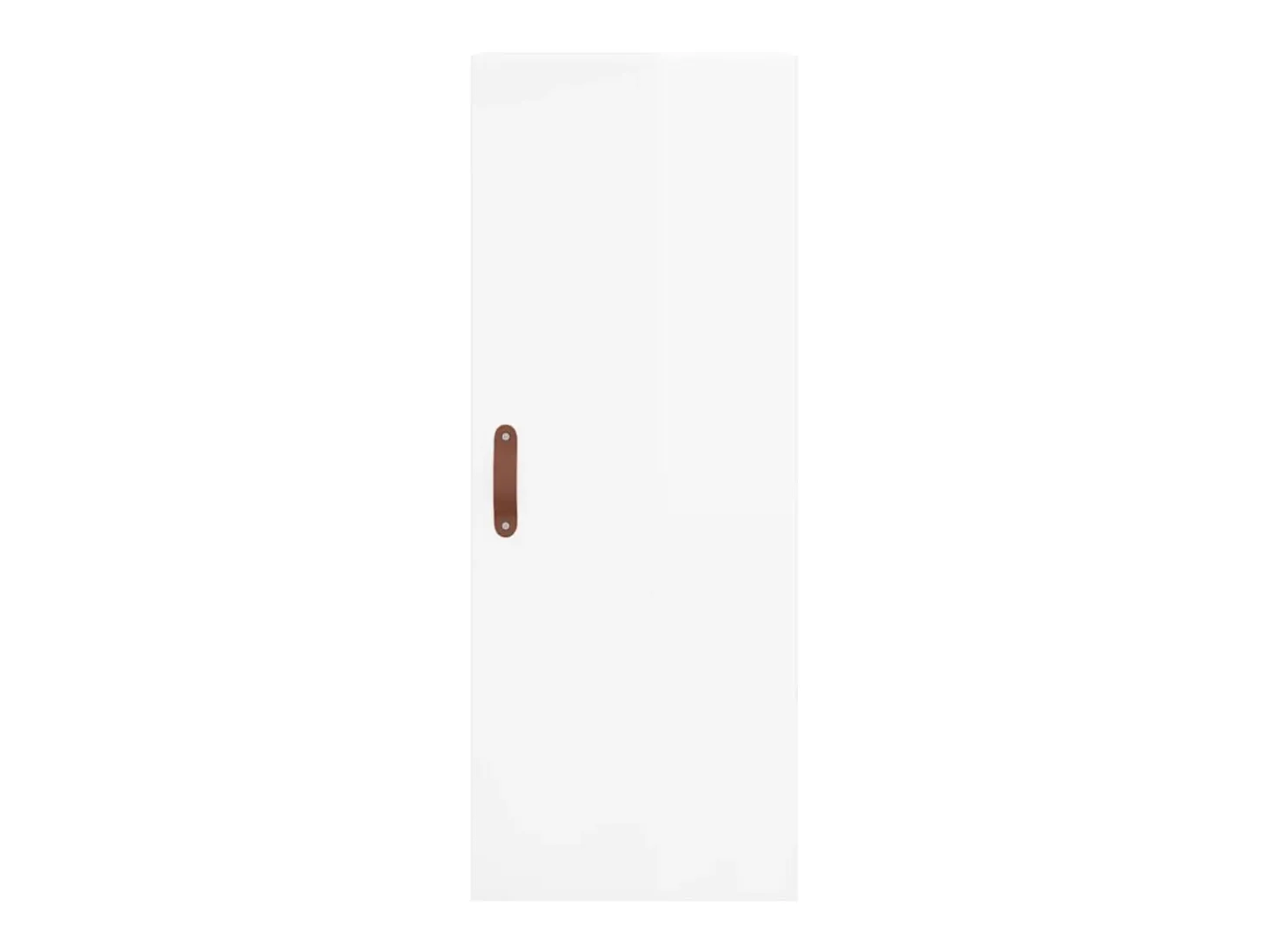 Armário de parede 34,5x34x90 cm branco brilhante