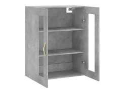 Armário de parede 69,5x34x90 cm cinzento cimento
