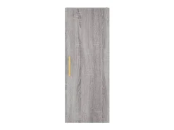 Armário de parede 34,5x34x90 cm cinzento sonoma