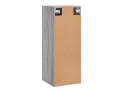 Armário de parede 34,5x34x90 cm cinzento sonoma