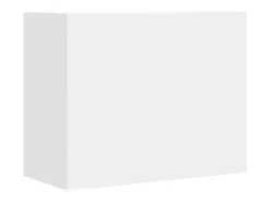 Armário de parede 75x35x60 cm derivados de madeira branco