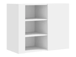 Armário de parede 75x35x60 cm derivados de madeira branco
