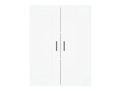 Armário de parede 69,5x34x90 cm derivados de madeira branco
