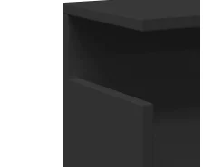 Armário de parede 60x20x30 cm derivados de madeira preto