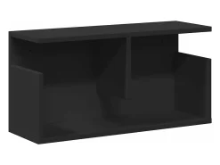 Armário de parede 60x20x30 cm derivados de madeira preto