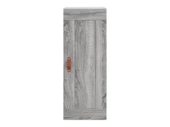 Armário de parede 34,5x34x90 cm derivados madeira cinza sonoma