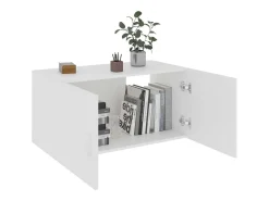 Armário de parede 80x39x40 cm derivados de madeira branco
