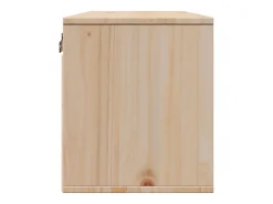 Armário de parede 80x30x35 cm madeira de pinho maciça