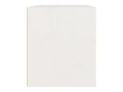 Armário de parede 45x30x35 cm madeira de pinho maciça branco