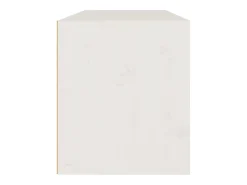 Armário de parede 80x30x35 cm madeira de pinho maciça branco