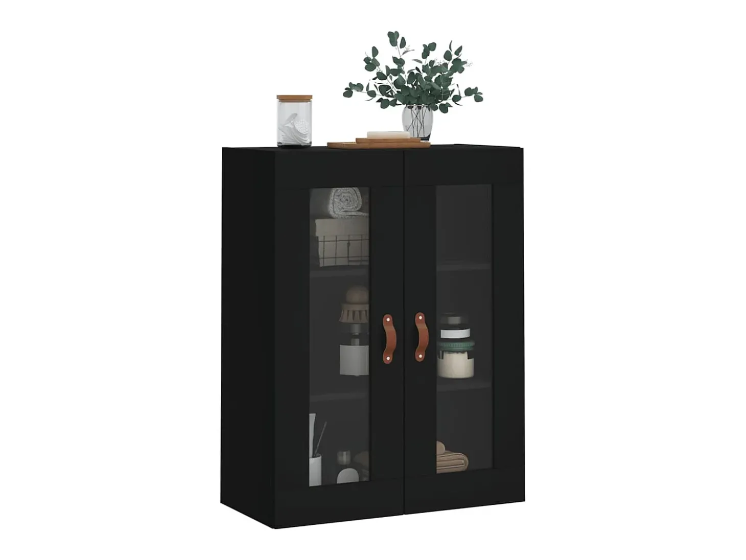 Armário de parede 69,5x34x90 cm preto