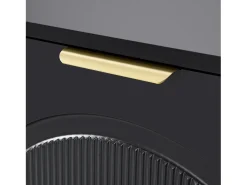 Armário de sapatos preto com 6 portas basculantes, 118x25x115 cm