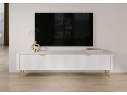 Armário de TV: Branco, 200 x 38 x 51,2 cm