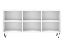 Armário de TV 103,5x30x50 cm derivados de madeira branco PT893046