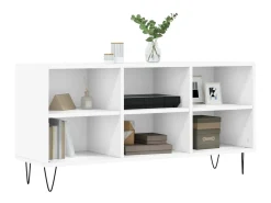 Armário de TV 103,5x30x50 cm derivados de madeira branco PT893046